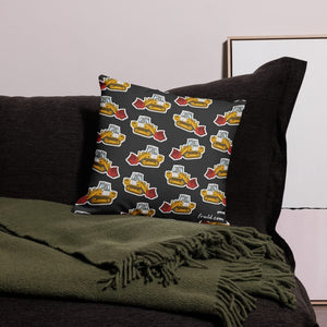 Furrow & Fields Pillow Case JCB 112 Pillow Case – Charcoal Quality Farmers Merch