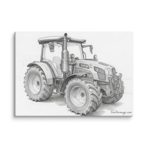 The Tractor Mugs Store 20″×28″ SAME Explorer 105 (Stage V) Pencil Sketch | Canvas Quality Farmers Merch