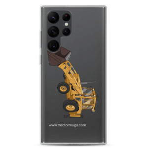 Ford Clear Case for Samsung® Samsung Galaxy S22 Ultra Ford 550 Backhoe | Clear Case for Samsung® Quality Farmers Merch