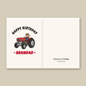 Happy Birthday Grandad Massey Ferguson 135 | Kids Greeting Card