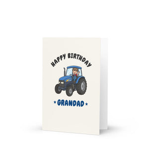 Happy Birthday Grandad New Holland TM 155 | Kids Greeting Card