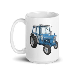 Furrow & Fields Ford 4600 Cartoon | White Glossy Mug Quality Farmers Merch