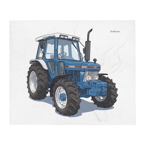 Ford 5610 Force II Illustration | Throw Blanket