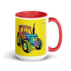 Ford 5610 Force II Pop Art | 15 oz Mug with Color Inside - Red