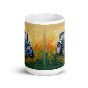 Ford 5610 Force II Splash Art | White Glossy Mug - view 2