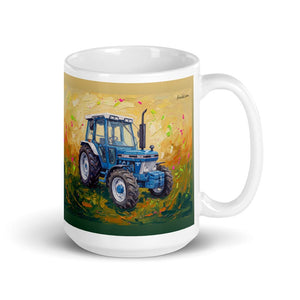 Ford 5610 Force II Splash Art | White Glossy Mug