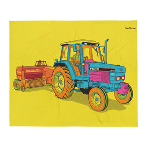Ford 6640 SLE Pop Art | Throw Blanket