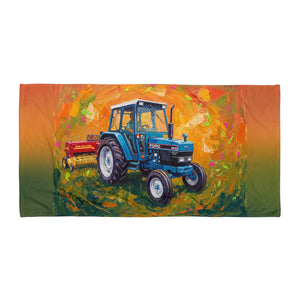 Ford 6640 SLE Splash Art | Beach Towel
