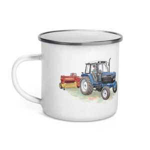 Ford 6640 SLE Watercolor | Enamel Mug - view 3