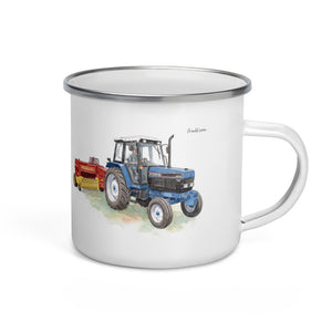 Ford 6640 SLE Watercolor | Enamel Mug