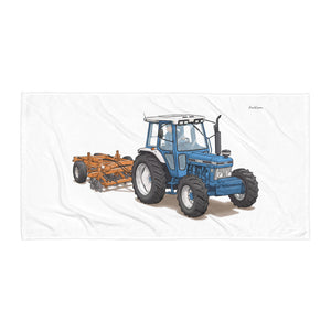 Ford 7810 Generation III Illustration | Beach Towel