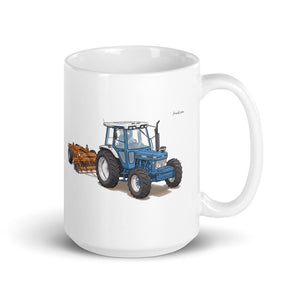 Ford 7810 Generation III Illustration | White Glossy Mug