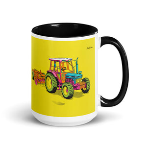 Ford 7810 Generation III Pop Art | 15 oz Mug with Color Inside - Black