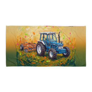 Ford 7810 Generation III Splash Art | Beach Towel