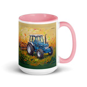 Ford 7810 Generation III Splash Art | 15 oz Mug with Color Inside - Pink