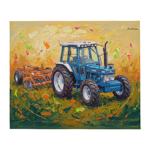 Ford 7810 Generation III Splash Art | Throw Blanket