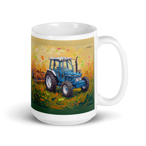 Ford 7810 Generation III Splash Art | White Glossy Mug