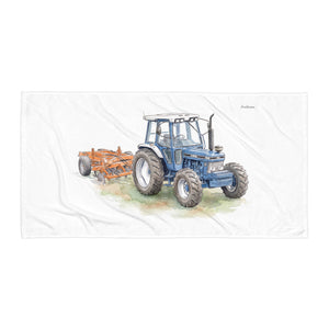 Ford 7810 Generation III Watercolor | Beach Towel