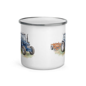Ford 7810 Generation III Watercolor | Enamel Mug - view 2