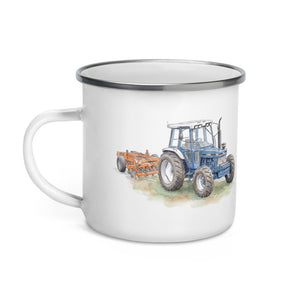 Ford 7810 Generation III Watercolor | Enamel Mug - view 3