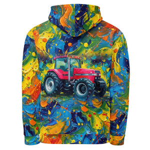 Furrow and Fields Hoodie Case 7250 Splash Art | All-Over Print Hoodie Quality Farmers Merch