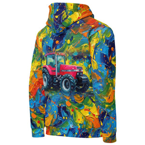 Furrow and Fields Hoodie Case 7250 Splash Art | All-Over Print Hoodie Quality Farmers Merch