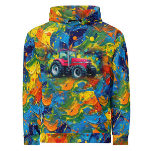 Furrow and Fields Hoodie Case 7250 Splash Art | All-Over Print Hoodie Quality Farmers Merch
