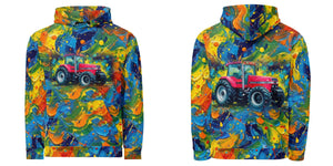 Furrow and Fields Hoodie Case 7250 Splash Art | All-Over Print Hoodie Quality Farmers Merch