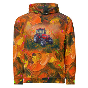 Furrow and Fields Hoodie Case IH 4240 XL Pro Splash Art | All-Over Print Hoodie Quality Farmers Merch