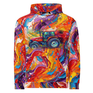 Furrow and Fields Hoodie Case MX 130 Splash Art | All-Over Print Hoodie Quality Farmers Merch