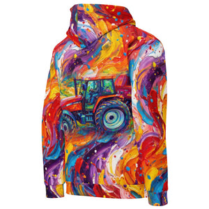 Furrow and Fields Hoodie Case MX 130 Splash Art | All-Over Print Hoodie Quality Farmers Merch