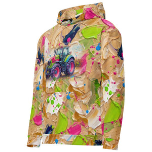 Furrow and Fields Hoodie Deutz-Fahr 9340 Splash Art | All-Over Print Hoodie Quality Farmers Merch