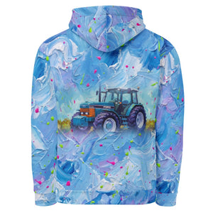 Furrow and Fields Hoodie Ford 8340 Splash Art | All-Over Print Hoodie Quality Farmers Merch