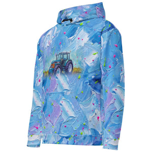 Furrow and Fields Hoodie Ford 8340 Splash Art | All-Over Print Hoodie Quality Farmers Merch