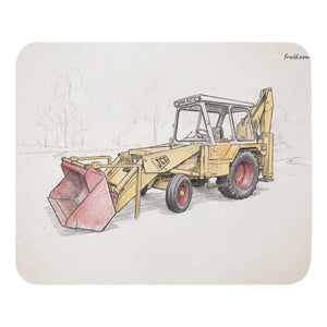 JCB 3C II Pencil Sketch | Mouse Mat