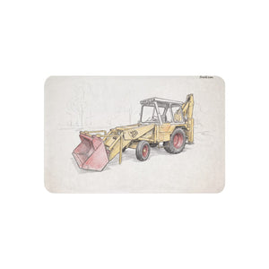 JCB 3C II Pencil Sketch | Sherpa Blanket 37″×57″