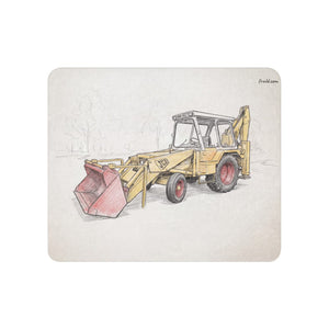 JCB 3C II Pencil Sketch | Sherpa Blanket 50″×60″