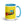 JCB 3C II Pop Art | 15 oz Mug with Color Inside - Blue