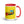 JCB 3C II Pop Art | 15 oz Mug with Color Inside - Red