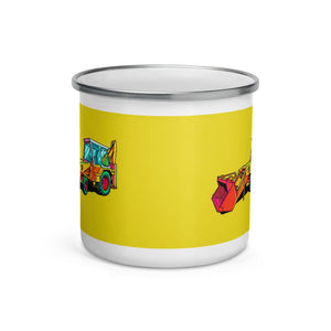 JCB 3C II Pop Art | Enamel Mug - view 2
