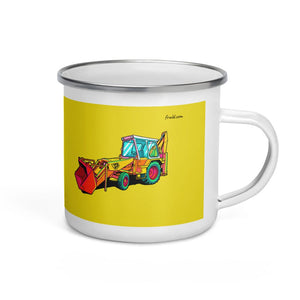 JCB 3C II Pop Art | Enamel Mug