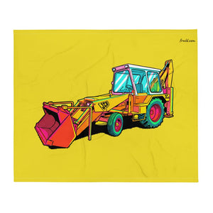JCB 3C II Pop Art | Throw Blanket