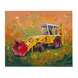 JCB 3C II Splash Art | Throw Blanket