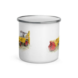 JCB 3C II Watercolor | Enamel Mug - view 2