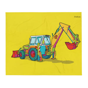 JCB 4D II Pop Art | Throw Blanket