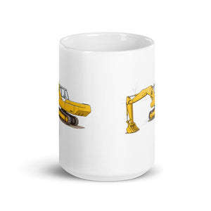 JCB 806 Illustration | White Glossy Mug - view 2