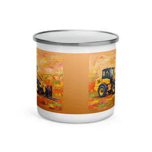 JCB TM420 Splash Art | Enamel Mug - view 2