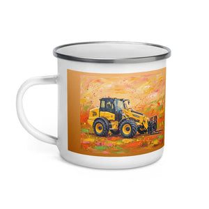 JCB TM420 Splash Art | Enamel Mug - view 3