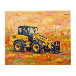 JCB TM420 Splash Art | Throw Blanket