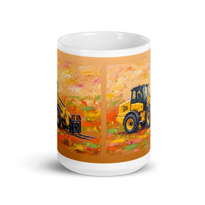 JCB TM420 Splash Art | White Glossy Mug - view 2